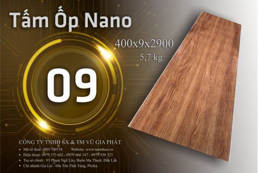 Tấm Nano 2m9 vân gỗ 09 Pleiku Gia Lai